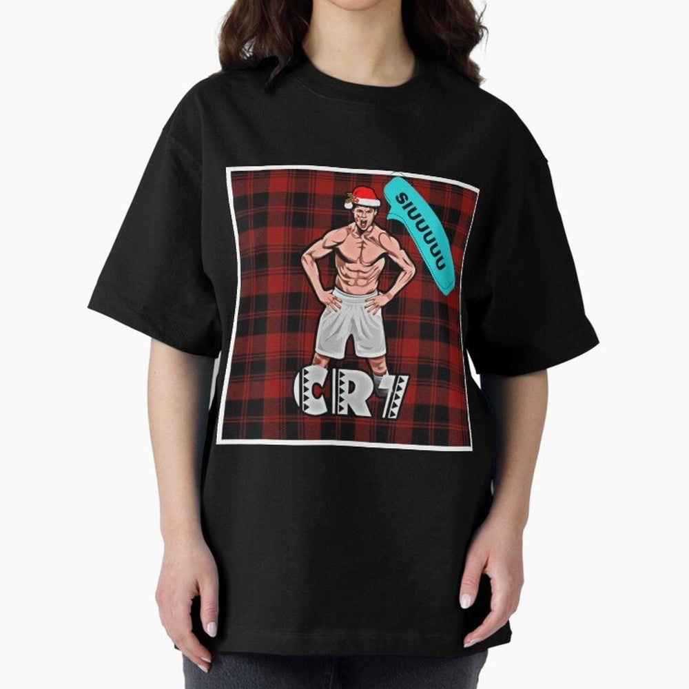 Siuuu Cristiano ronaldo goal Oversized T-Shirt Bring a Vintage Feel to the FIFA World Cup 2026 USA Canada Mexico Journey through Mbappe Highlights, Brazil, Portugal and Argentina Pride, Supporter Pride, Iconic Celebrations, Legendary Names and