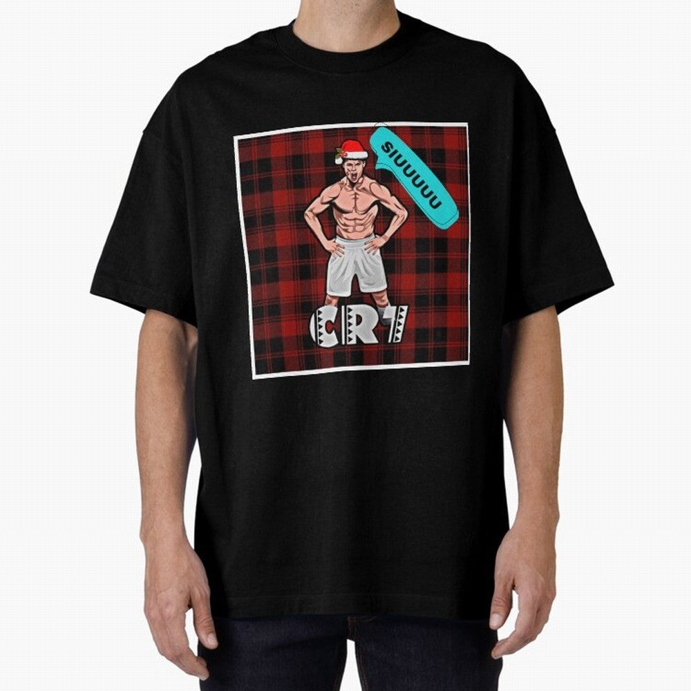 Siuuu Cristiano ronaldo goal Oversized T-Shirt Bring a Vintage Feel to the FIFA World Cup 2026 USA Canada Mexico Journey through Mbappe Highlights, Brazil, Portugal and Argentina Pride, Supporter Pride, Iconic Celebrations, Legendary Names and