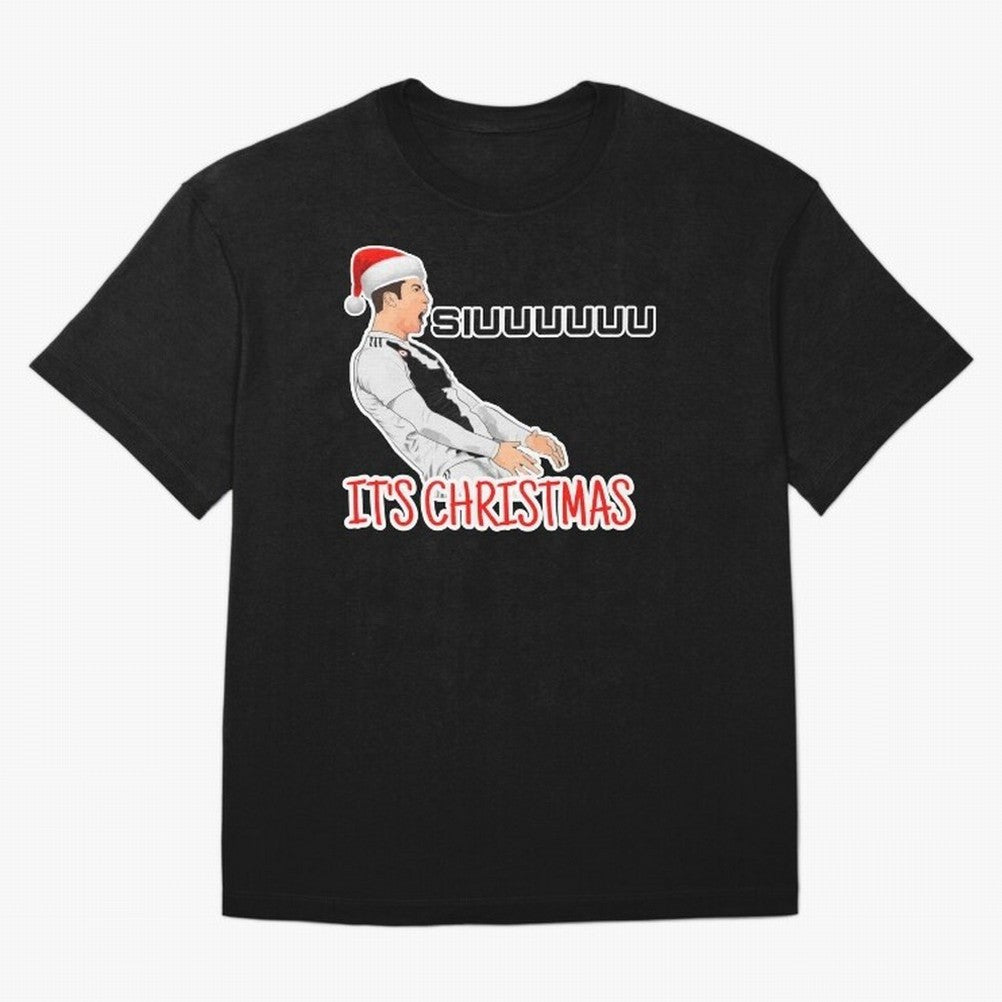 Siuuu it¡¯s Christmas CR7 funny Oversized T-Shirt Make Every Kick Count in FIFA World Cup 2026 Group Stage Spirit, Connected to France, Cristiano Ronaldo, Haaland and CR7, Supporter Pride, Iconic Celebrations, Legendary Names and Global Match Day