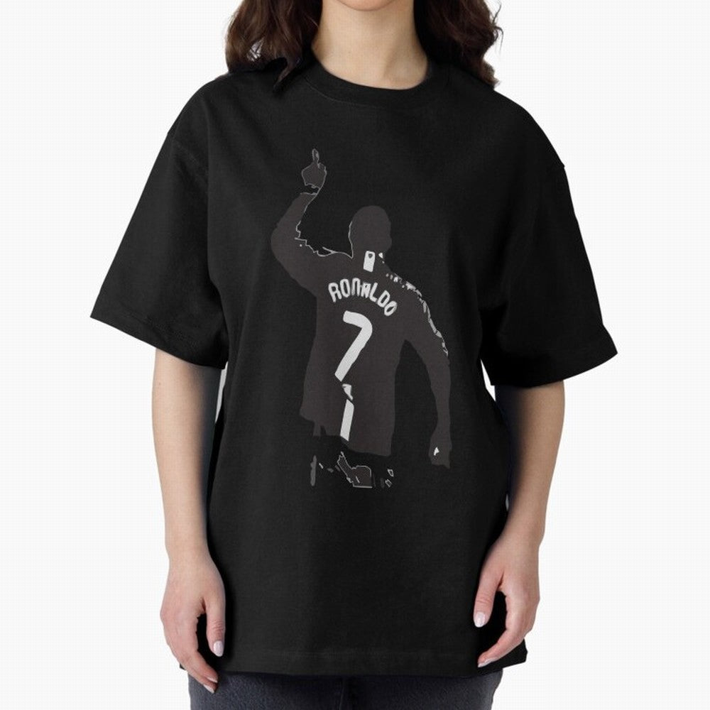 Cristiano Ronaldo 1 Oversized T-Shirt Bring Trophy Dreams to Match Day Hype around FIFA World Cup 2026 USA Canada Mexico, Mbappe, Germany, Goal Celebration Energy, Supporter Heritage, Football Icons and Worldwide Tournament Joy; Built for
