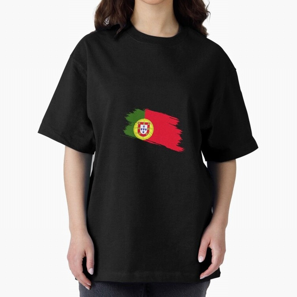 Portugal Oversized T-Shirt Show Up for the Glory of Match Day Hype around FIFA World Cup 2026, Haaland and Mbappe, Brazil, Fan Favorite Moments, National Team Passion, Big Match Drama and Soccer History; Created for Match Day Parties, Soccer Gifts,