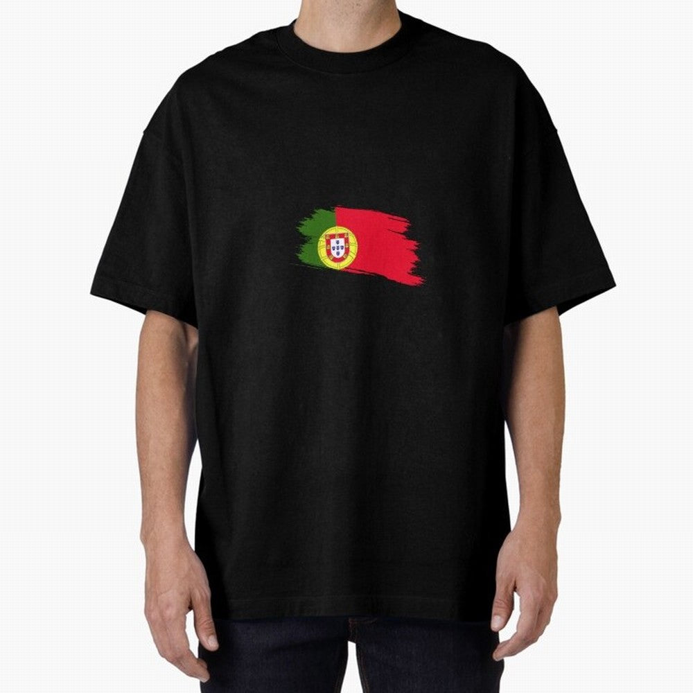 Portugal Oversized T-Shirt Show Up for the Glory of Match Day Hype around FIFA World Cup 2026, Haaland and Mbappe, Brazil, Fan Favorite Moments, National Team Passion, Big Match Drama and Soccer History; Created for Match Day Parties, Soccer Gifts,