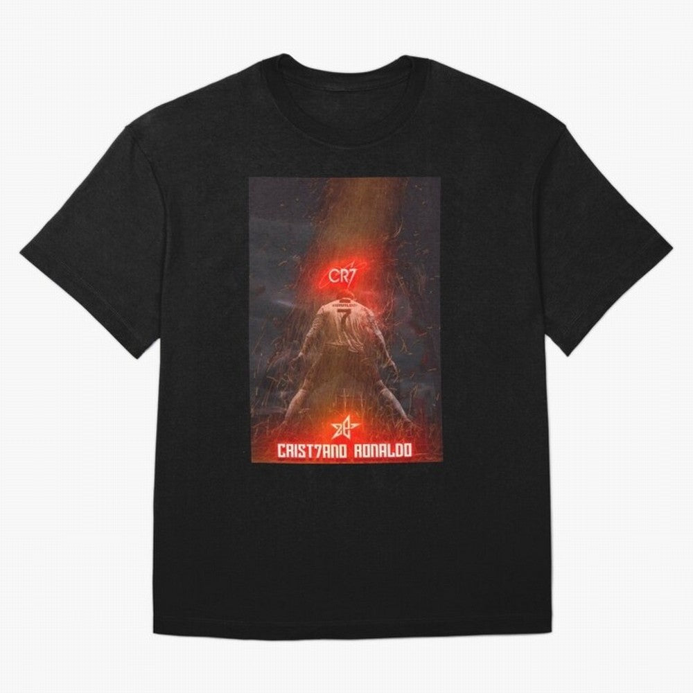 CR7 - CRISTIANO RONALDO Oversized T-Shirt Wear the Spirit of Global Football Passion for FIFA World Cup 2026, Built around Mbappe, Portugal, Retro Football Energy, Iconic Rivalries, Trophy Chase Drama and Stadium Atmosphere; Perfect for Supporters