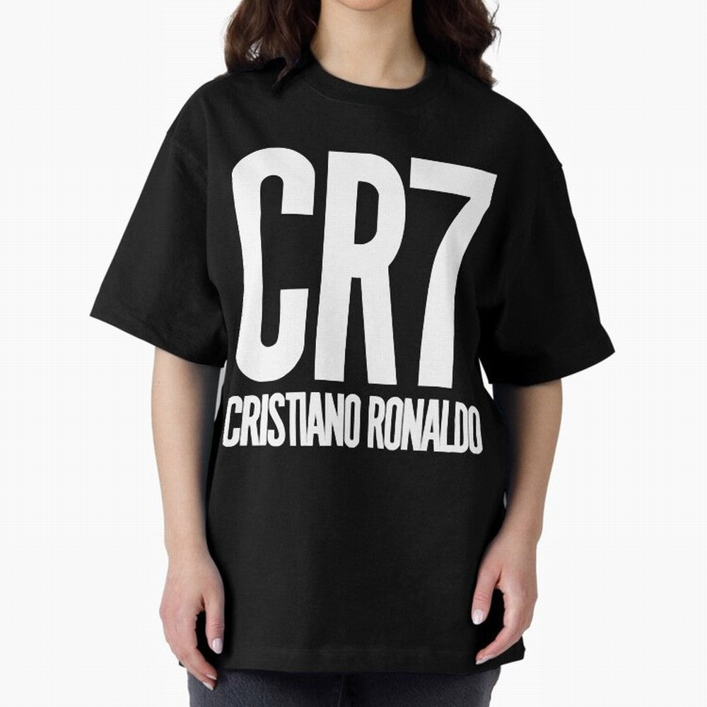 CR7 Cristiano Ronaldo Oversized T-Shirt Join Supporters Worldwide for FIFA World Cup 2026 Centered on Mbappe, France Energy, Stadium Memories, Football Loyalty, International Chants and Championship Tradition; Perfect for Supporters Who Want Bold
