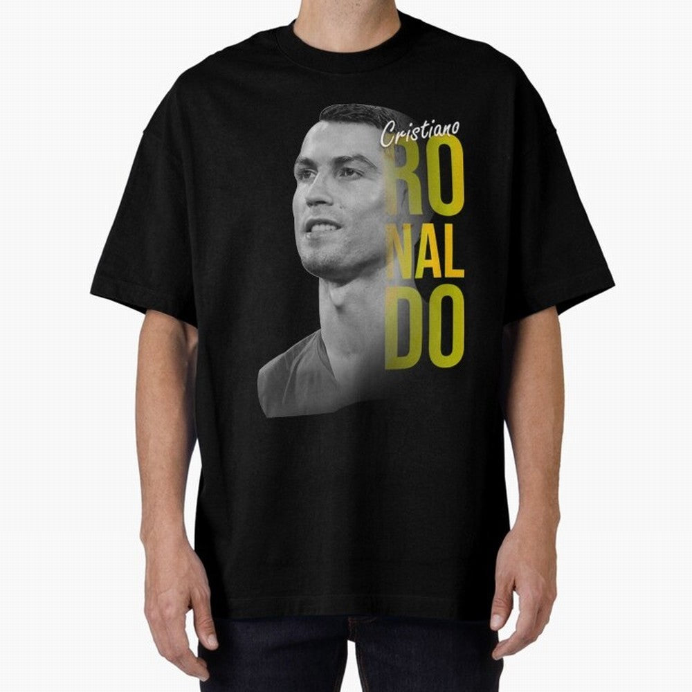 Ronaldo Cr7 Cristiano Ronaldo The Rocket Oversized T-Shirt Show Your Love for Global Football Passion for FIFA World Cup 2026, Driven by CR7 and Messi, England, Football Festival Excitement, Trophy Ambitions, Country Rivalries and Star Player Buzz;