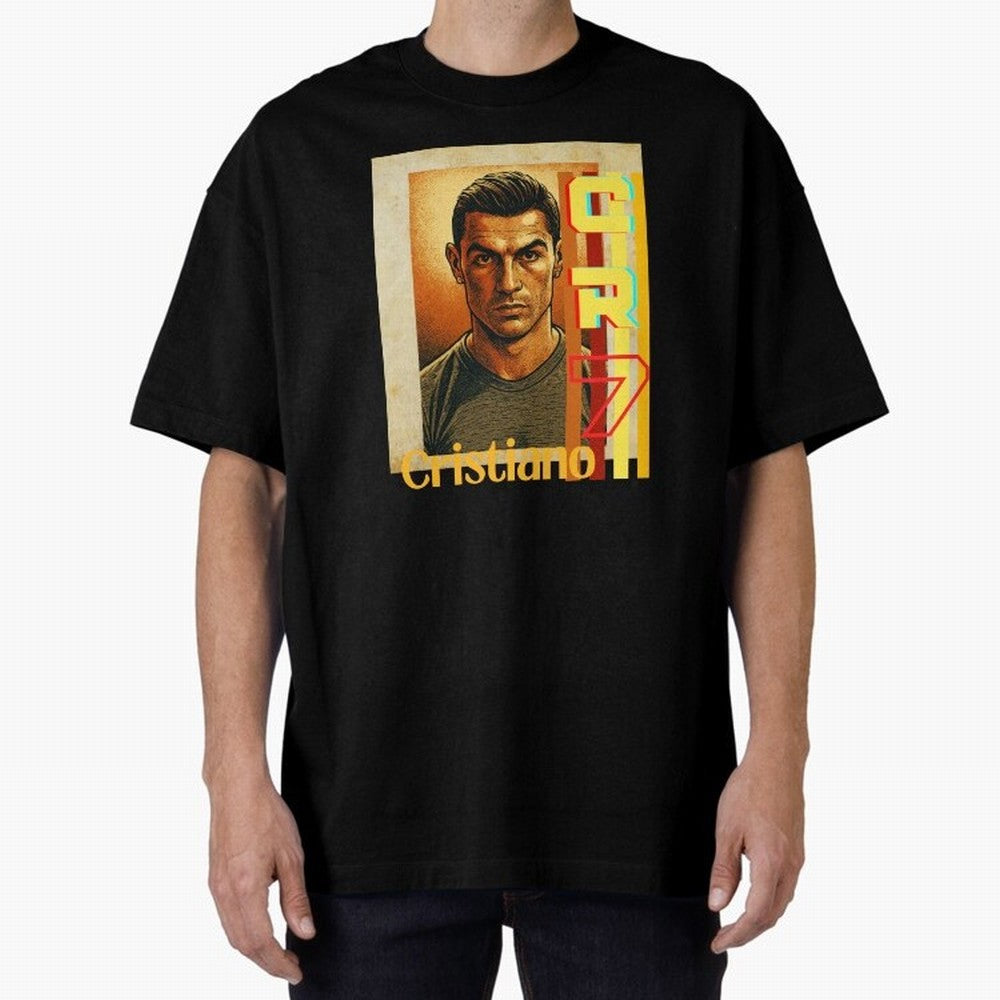 Cristiano Ronaldo Oversized T-Shirt Capture the FIFA World Cup 2026 USA Canada Mexico Journey through Cristiano Ronaldo Highlights, Argentina and Brazil Pride, Stadium Memories, Football Loyalty, International Chants and Championship Tradition;