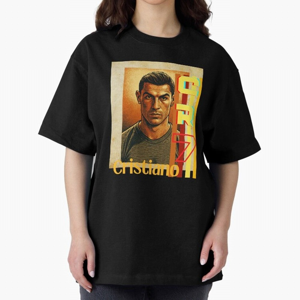 Cristiano Ronaldo Oversized T-Shirt Capture the FIFA World Cup 2026 USA Canada Mexico Journey through Cristiano Ronaldo Highlights, Argentina and Brazil Pride, Stadium Memories, Football Loyalty, International Chants and Championship Tradition;