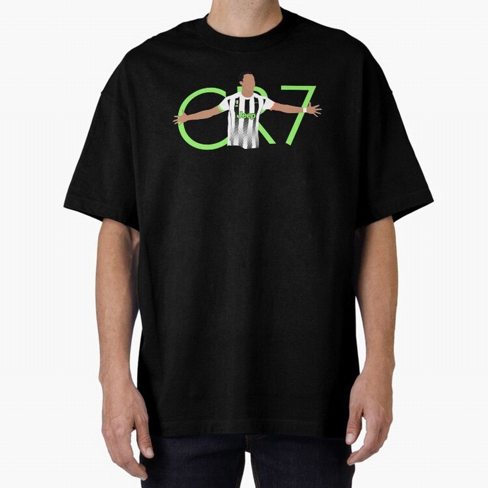 CR7 Oversized T-Shirt Celebrate Rivalries and Pride in FIFA World Cup 2026 Group Stage Spirit, Capturing Argentina, Mbappe and Neymar, Supporter Pride, Iconic Celebrations, Legendary Names and Global Match Day Energy; Perfect for People Who Love