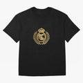 REAL MADRID GOLDEN Oversized T-Shirt Celebrate Football Heritage in FIFA World Cup 2026 for Fans of Mbappe and Germany, Bringing Stadium Memories, Football Loyalty, International Chants and Championship Tradition; Made for Die Hard Supporters,