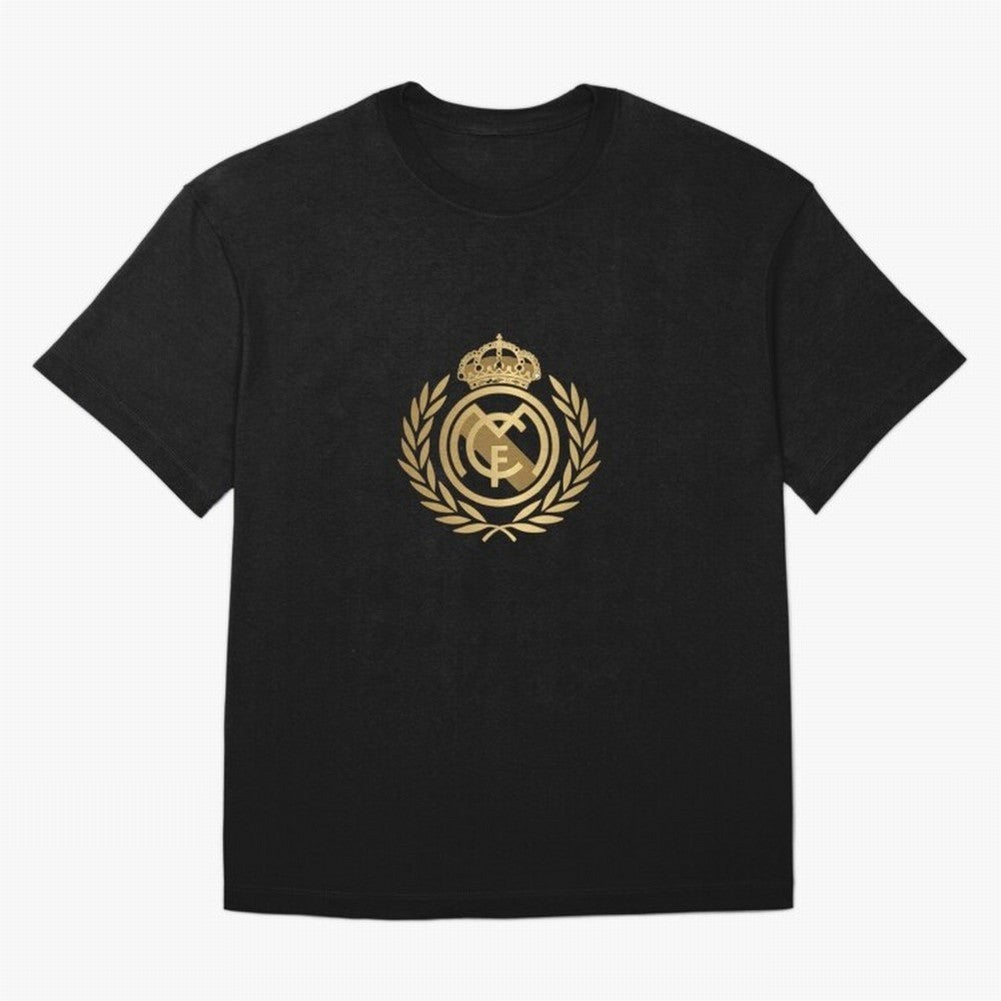 REAL MADRID GOLDEN Oversized T-Shirt Celebrate Football Heritage in FIFA World Cup 2026 for Fans of Mbappe and Germany, Bringing Stadium Memories, Football Loyalty, International Chants and Championship Tradition; Made for Die Hard Supporters,