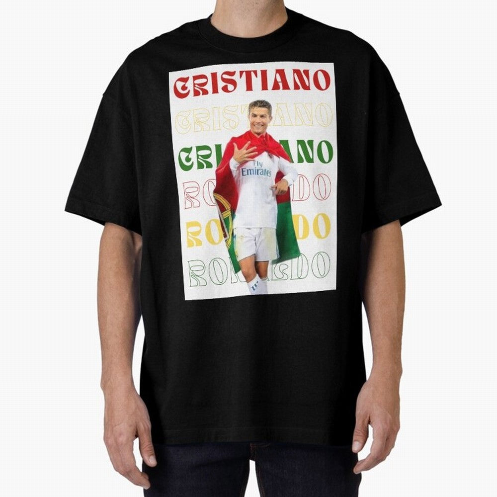 Cristiano Ronaldo designs Oversized T-Shirt Bring Champion Energy into FIFA World Cup 2026 USA Canada Mexico for Fans of Messi and Portugal, Spain and Germany, Bringing Sports Nostalgia, International Competition, Famous Players and Unforgettable