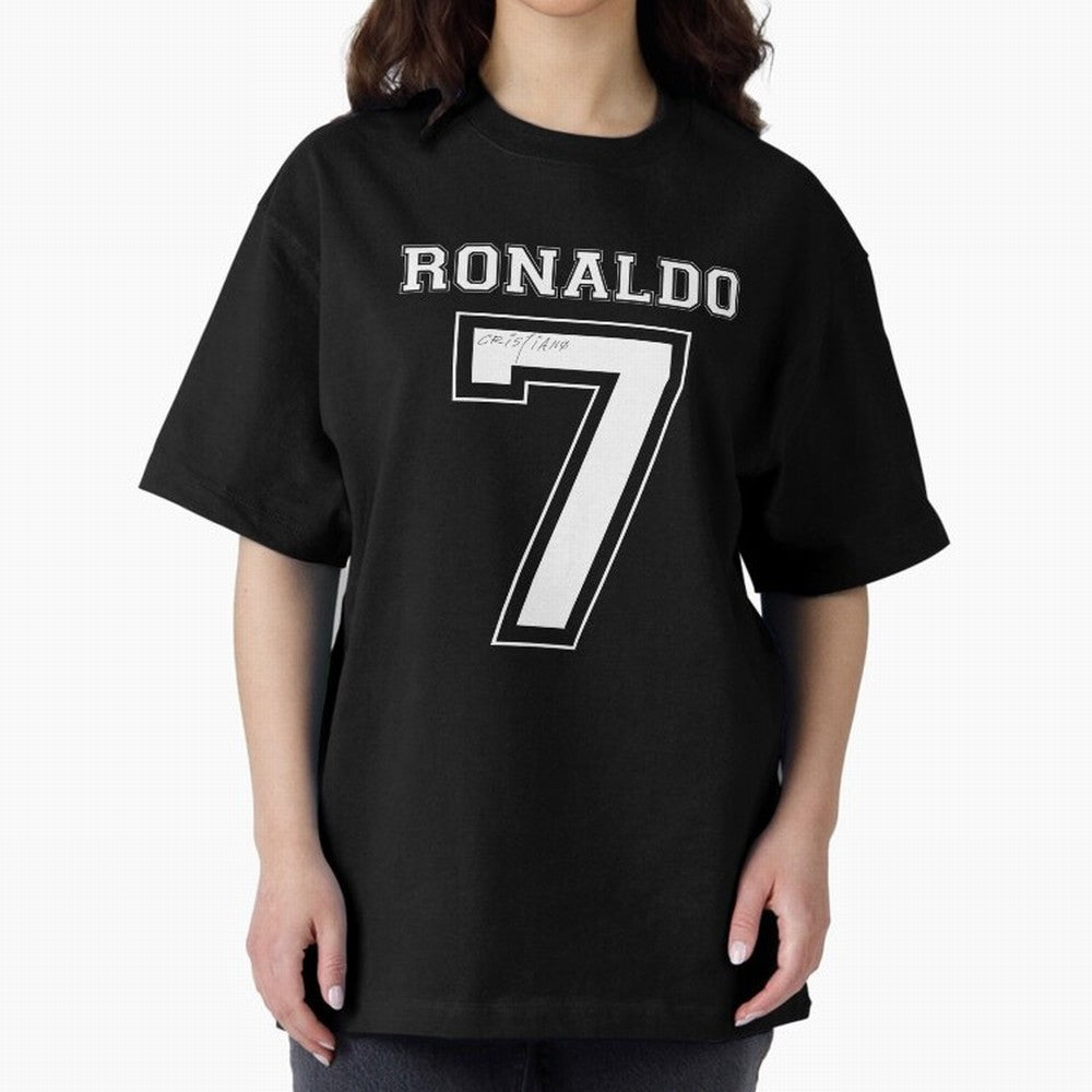 Cristiano Ronaldo Oversized T-Shirt Celebrate Unforgettable Nights in Match Day Hype around FIFA World Cup 2026, Haaland, France and Portugal, Classic Soccer Heritage, Championship Pressure, Fan Loyalty and International Pride; Made for Die Hard