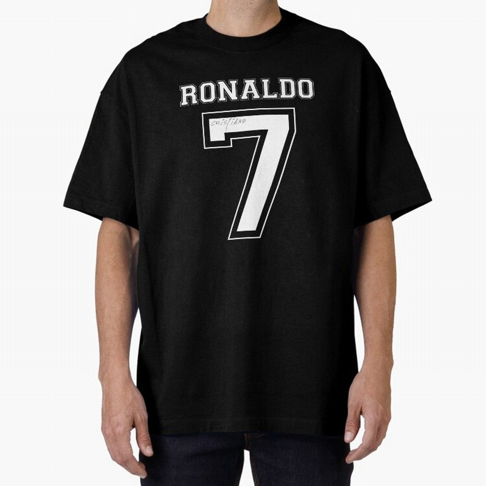 Cristiano Ronaldo Oversized T-Shirt Celebrate Unforgettable Nights in Match Day Hype around FIFA World Cup 2026, Haaland, France and Portugal, Classic Soccer Heritage, Championship Pressure, Fan Loyalty and International Pride; Made for Die Hard