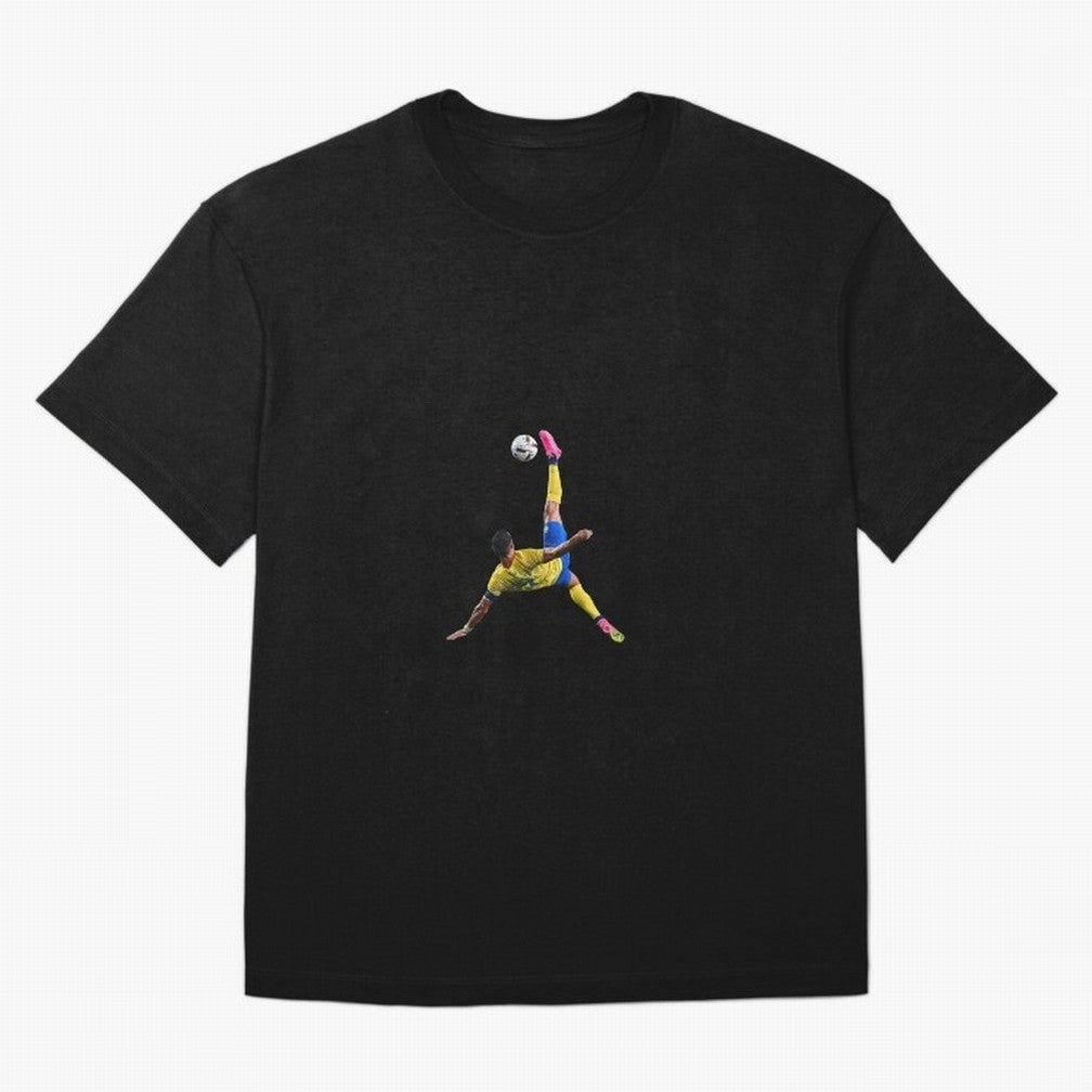 Cr7 Mindset Inspire Create Achieve Oversized T-Shirt Remember Iconic Moments from Global Football Passion for FIFA World Cup 2026 Group Stage, Centered on CR7 and Messi, France and Portugal, Sports Nostalgia, International Competition, Famous