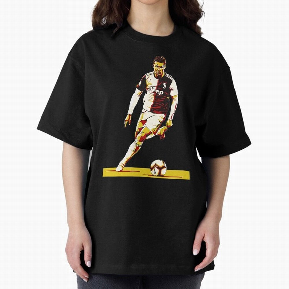 Cristiano Ronaldo Oversized T-Shirt Make Every Kick Count in Match Day Hype around FIFA World Cup 2026, Haaland, Portugal, Spain and Germany, Match Day Excitement, Supporter Culture, Golden Goals and Global Football Passion; Great for Supporters