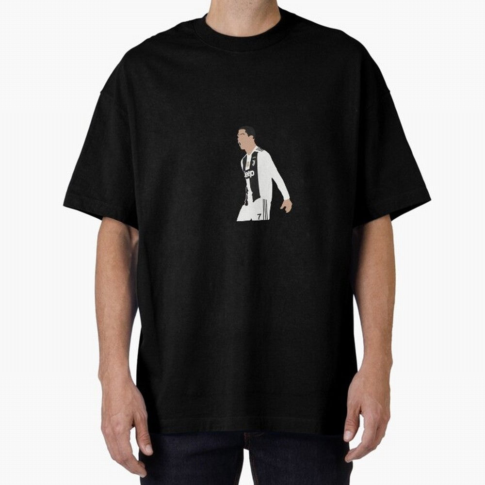 Juventus Cristiano Ronaldo Cartoon Oversized T-Shirt Bring Champion Energy into FIFA World Cup 2026 Group Stage Spirit, Celebrating England, CR7 and Messi, Match Day Excitement, Supporter Culture, Golden Goals and Global Football Passion; Perfect