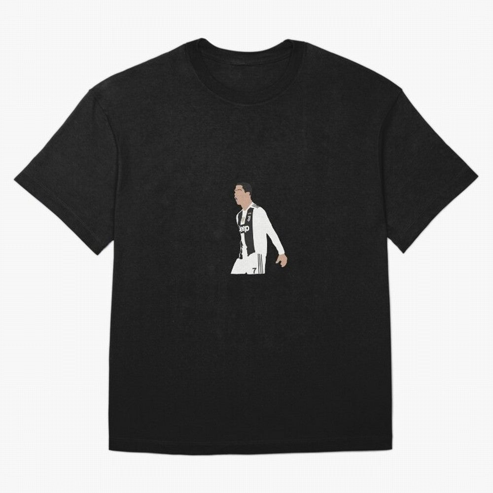 Juventus Cristiano Ronaldo Cartoon Oversized T-Shirt Bring Champion Energy into FIFA World Cup 2026 Group Stage Spirit, Celebrating England, CR7 and Messi, Match Day Excitement, Supporter Culture, Golden Goals and Global Football Passion; Perfect
