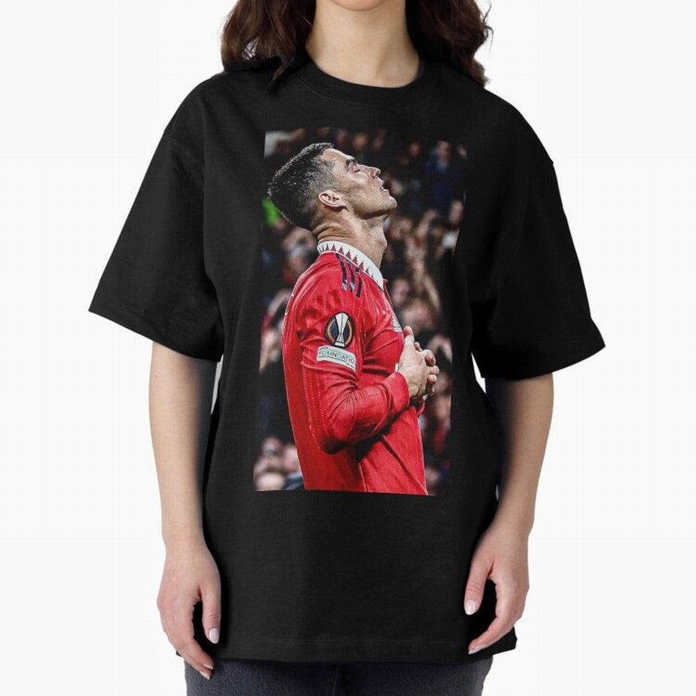 Cristiano Ronaldo CR7 Oversized T-Shirt Fuel Your Fan Pride for FIFA World Cup 2026 for Fans of Mbappe and Neymar and Portugal, Bringing Championship Spirit, Famous Goals, Roaring Crowds and International Football Unity; Ideal for Passionate Fans