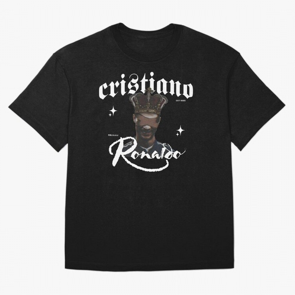 CR7 King edition Oversized T-Shirt Upgrade the FIFA World Cup 2026 USA Canada Mexico Journey through Messi and Cristiano Ronaldo Highlights, Brazil, Portugal and Argentina Pride, Vintage Soccer Flavor, Modern Football Stars, National Flags and