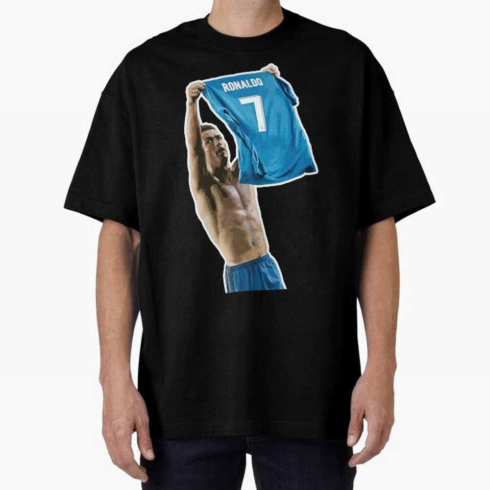 Cristiano Ronaldo Oversized T-Shirt Create FIFA World Cup 2026 Group Stage for Fans of Haaland and Portugal, Spain and Germany, Bringing Championship Spirit, Famous Goals, Roaring Crowds and International Football Unity; Perfect for People Who Love