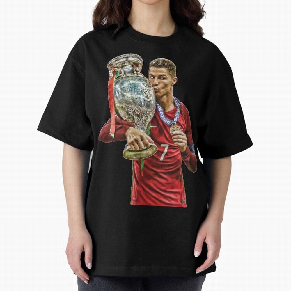 cristiano ronaldo Oversized T-Shirt Discover FIFA World Cup 2026 Group Stage Featuring Mbappe and Neymar, Netherlands Energy, Match Day Excitement, Supporter Culture, Golden Goals and Global Football Passion; Great for Supporters Who Love Legendary