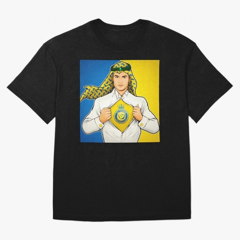 Al Nassr Cr7 Oversized T-Shirt Get Ready for Global Football Passion for FIFA World Cup 2026, Highlighting Mbappe, France, Sports Nostalgia, International Competition, Famous Players and Unforgettable Victories; Built for Supporters Chasing Trophy