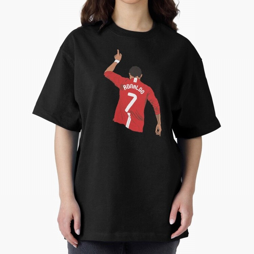 Cristiano Ronaldo MUFC Oversized T-Shirt Honor Champions and Dreams in FIFA World Cup 2026 USA Canada Mexico Spirit, Filled with England and Germany, Haaland and Mbappe, Soccer Culture, Superstar Moments, National Team Dreams and Competitive Fire;