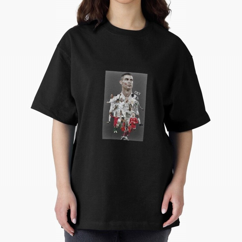 Cristiano Ronaldo Oversized T-Shirt Experience the FIFA World Cup 2026 Journey through Cristiano Ronaldo, Haaland and CR7 Highlights, Germany Pride, Global Supporter Spirit, Legendary Goals, National Colors and Tournament Celebration; Made for