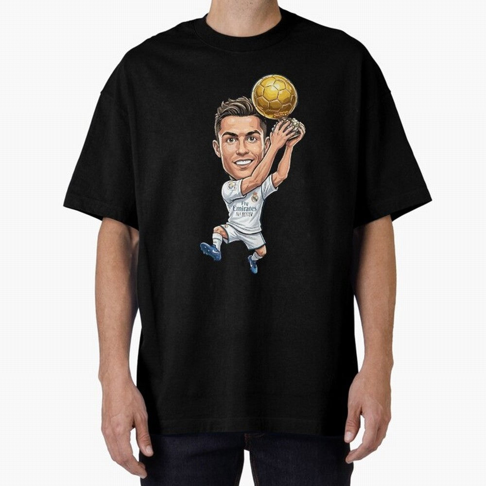 Cristiano Ronaldo Oversized T-Shirt Cheer through Every Moment of Global Football Passion for FIFA World Cup 2026 USA Canada Mexico, Made for Haaland and Mbappe, Spain and Netherlands, Football Festival Excitement, Trophy Ambitions, Country