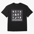 Cristiano Ronaldo Minimalism Silhouette Oversized T-Shirt Stand with Global Football Passion for FIFA World Cup 2026, Built around Messi, CR7 and Mbappe, Brazil, Portugal and Argentina, Supporter Pride, Iconic Celebrations, Legendary Names and