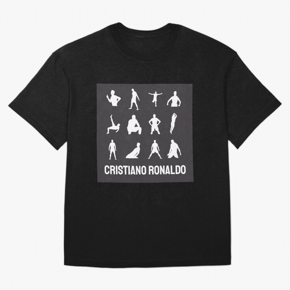 Cristiano Ronaldo Minimalism Silhouette Oversized T-Shirt Stand with Global Football Passion for FIFA World Cup 2026, Built around Messi, CR7 and Mbappe, Brazil, Portugal and Argentina, Supporter Pride, Iconic Celebrations, Legendary Names and