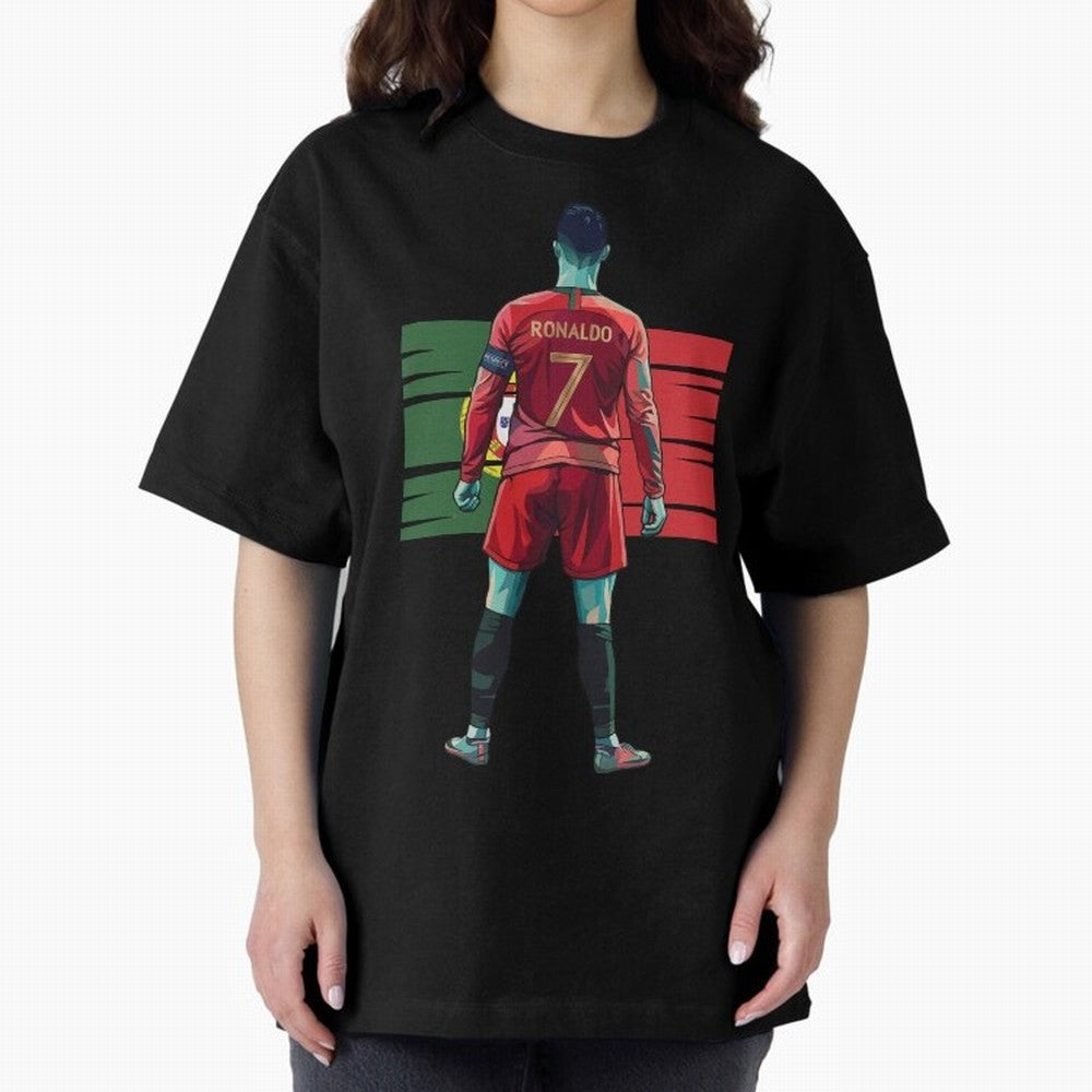 Cristiano Ronaldo Oversized T-Shirt Bring Bold Fan Energy to the FIFA World Cup 2026 Journey through Mbappe Highlights, England and Germany Pride, Game Day Rituals, Football Legends, Country Pride and the Road to the Final; Perfect for People Who