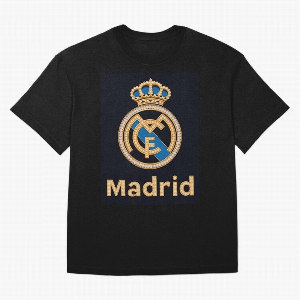 Madrid Oversized T-Shirt Show Your Tournament Heart for FIFA World Cup 2026 USA Canada Mexico for Fans of CR7 and Messi and France and Portugal, Bringing Stadium Chants, National Pride, Trophy Dreams and Unforgettable Football Memories; Ideal for