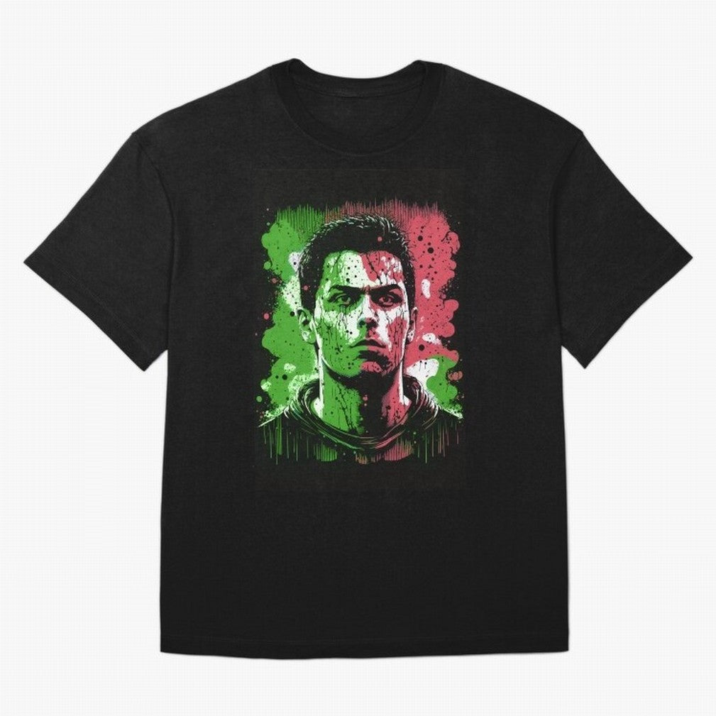 Cristiano Ronaldo Oversized T-Shirt Feel the Heartbeat of Match Day Hype around FIFA World Cup 2026 USA Canada Mexico, Haaland, Argentina and Brazil, Tournament Hype, Historic Matchups, Family Viewing Parties and Global Sports Pride; Perfect for