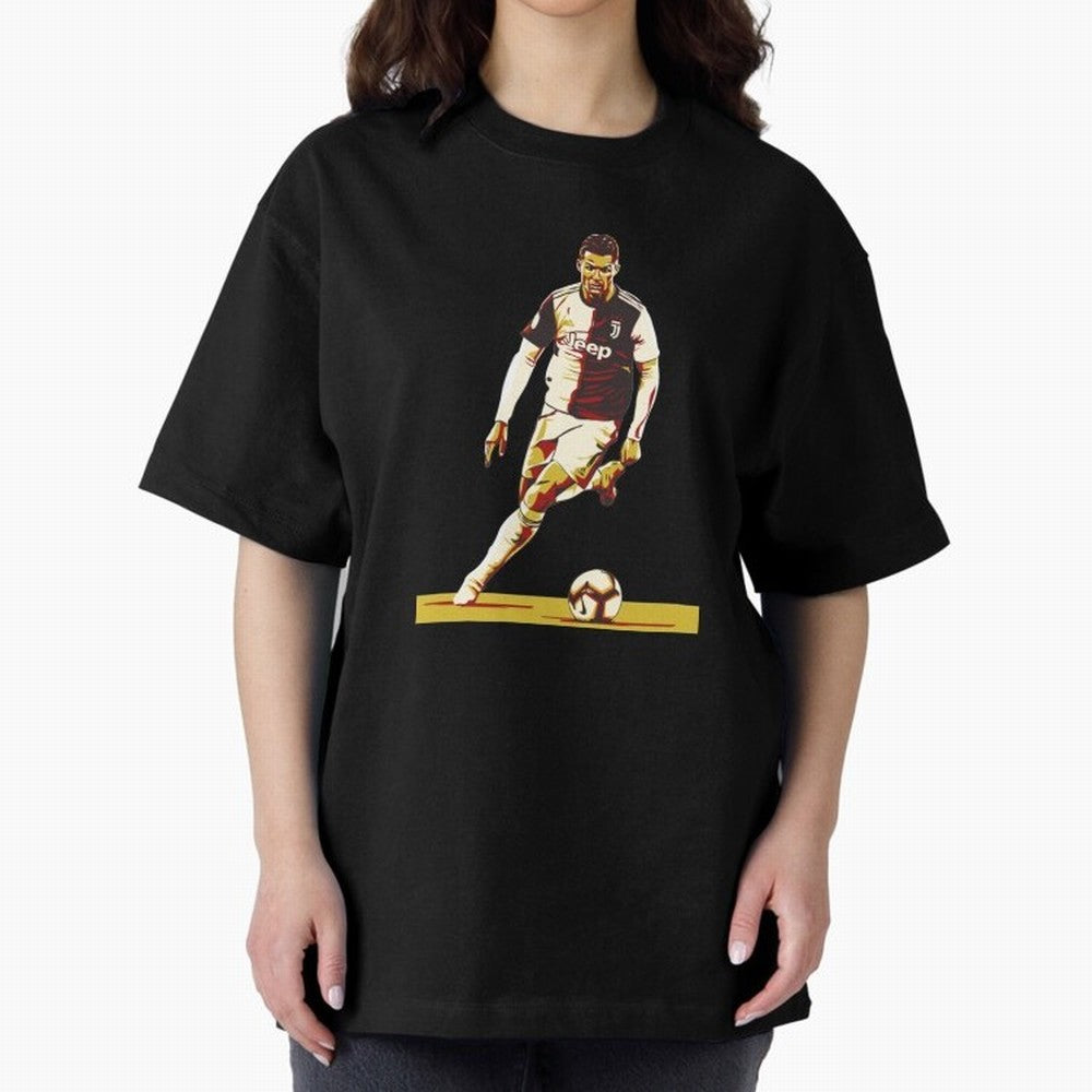 Ronaldo Oversized T-Shirt Feel International Energy from FIFA World Cup 2026 USA Canada Mexico Spirit, Made for France, Mbappe, Sports Nostalgia, International Competition, Famous Players and Unforgettable Victories; Perfect for Fans, Collectors,
