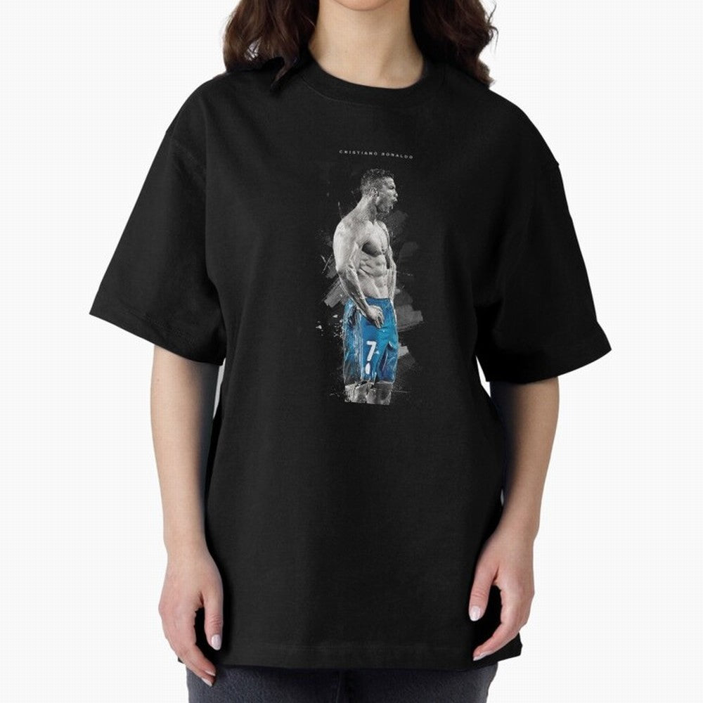 Cristiano Ronaldo Oversized T-Shirt Celebrate Global Passion for FIFA World Cup 2026 USA Canada Mexico Inspired by Mbappe and Neymar, France Energy, Supporter Pride, Iconic Celebrations, Legendary Names and Global Match Day Energy; Created for