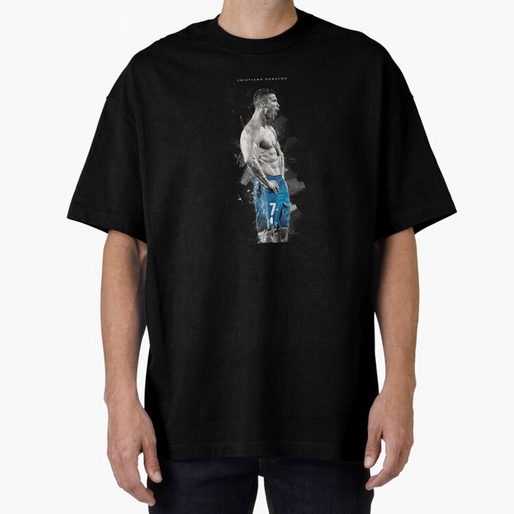 Cristiano Ronaldo Oversized T-Shirt Celebrate Global Passion for FIFA World Cup 2026 USA Canada Mexico Inspired by Mbappe and Neymar, France Energy, Supporter Pride, Iconic Celebrations, Legendary Names and Global Match Day Energy; Created for