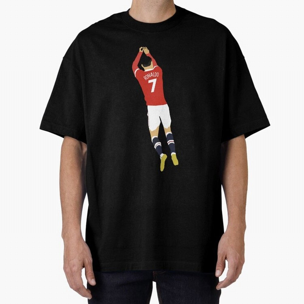 Cristiano Ronaldo Oversized T-Shirt Celebrate FIFA World Cup 2026 Spirit, Inspired by Argentina, France and Brazil, Neymar, Global Supporter Spirit, Legendary Goals, National Colors and Tournament Celebration; Ideal for Passionate Fans Who Love