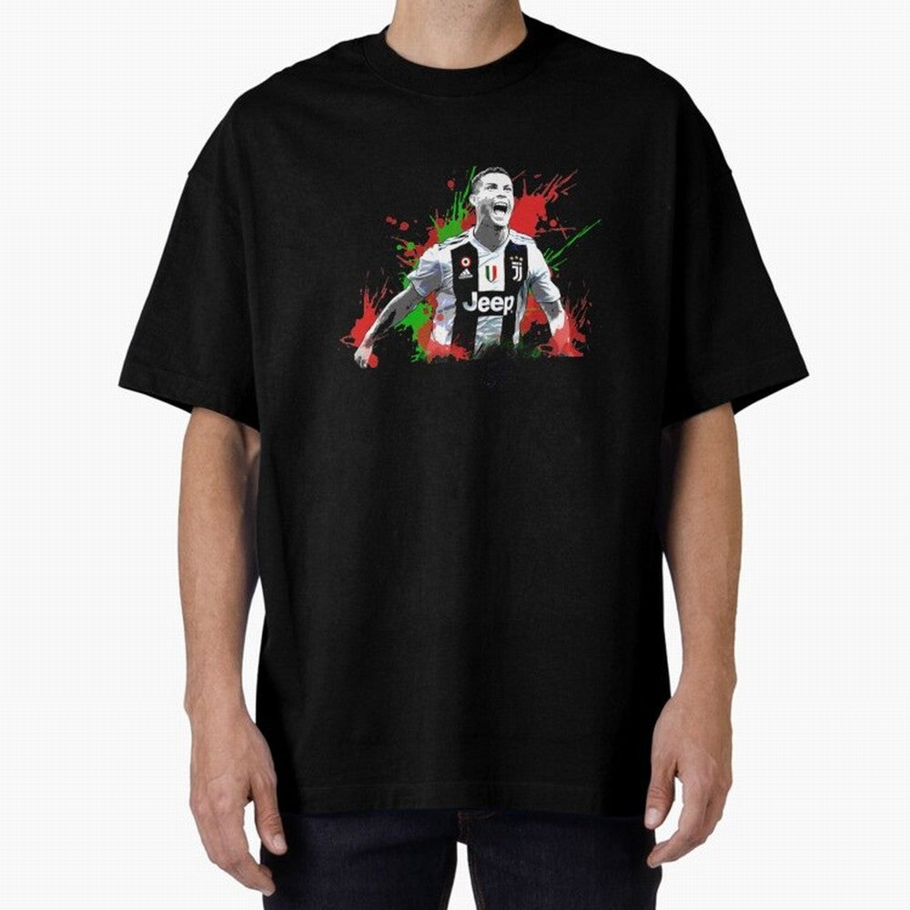 Cristiano Ronaldo Oversized T-Shirt Bring Stadium Energy to Match Day Hype around FIFA World Cup 2026 USA Canada Mexico, Haaland and Mbappe, Brazil, Goal Celebration Energy, Supporter Heritage, Football Icons and Worldwide Tournament Joy; Great for