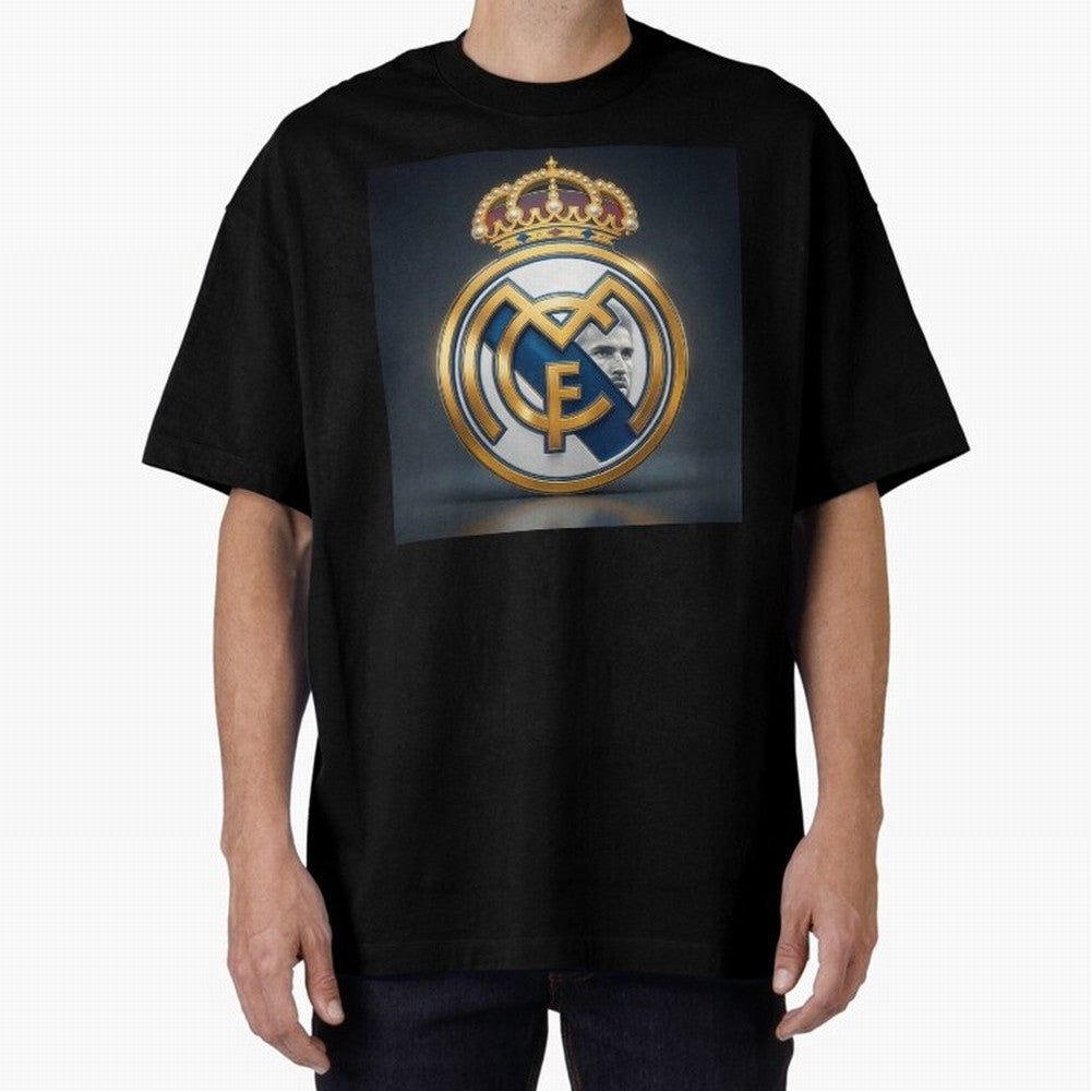 Figuras Madridistas Oversized T-Shirt Bring International Match Energy to FIFA World Cup 2026 Group Stage Inspired by Messi, Brazil Energy, Championship Spirit, Famous Goals, Roaring Crowds and International Football Unity; Great for Watch Parties,