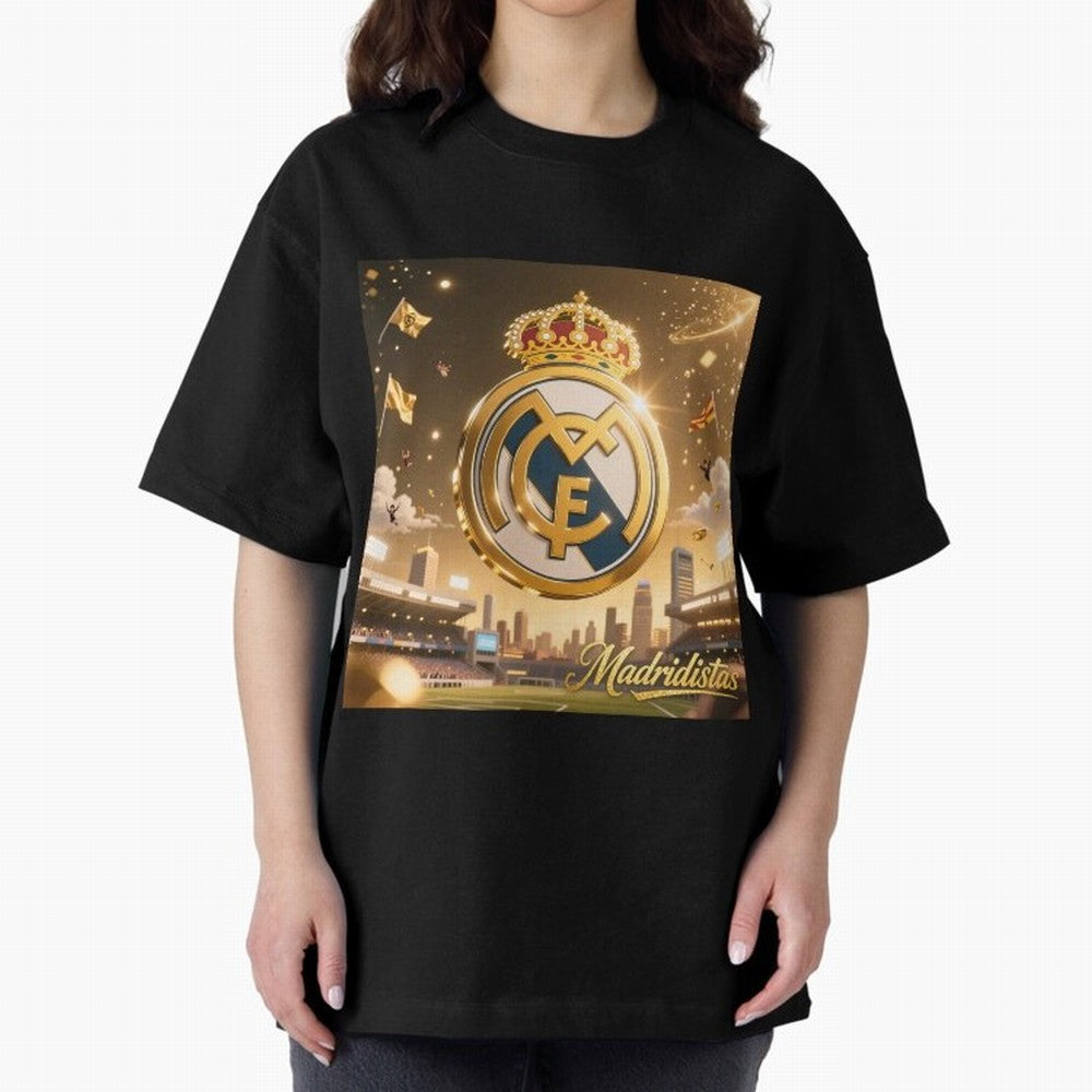 Madridistas Oversized T-Shirt Show Support during FIFA World Cup 2026 USA Canada Mexico Built around Cristiano Ronaldo, Haaland and CR7, England and Germany Energy, Football Passion, Legendary Performances, Festival Vibes and Supporter Community;
