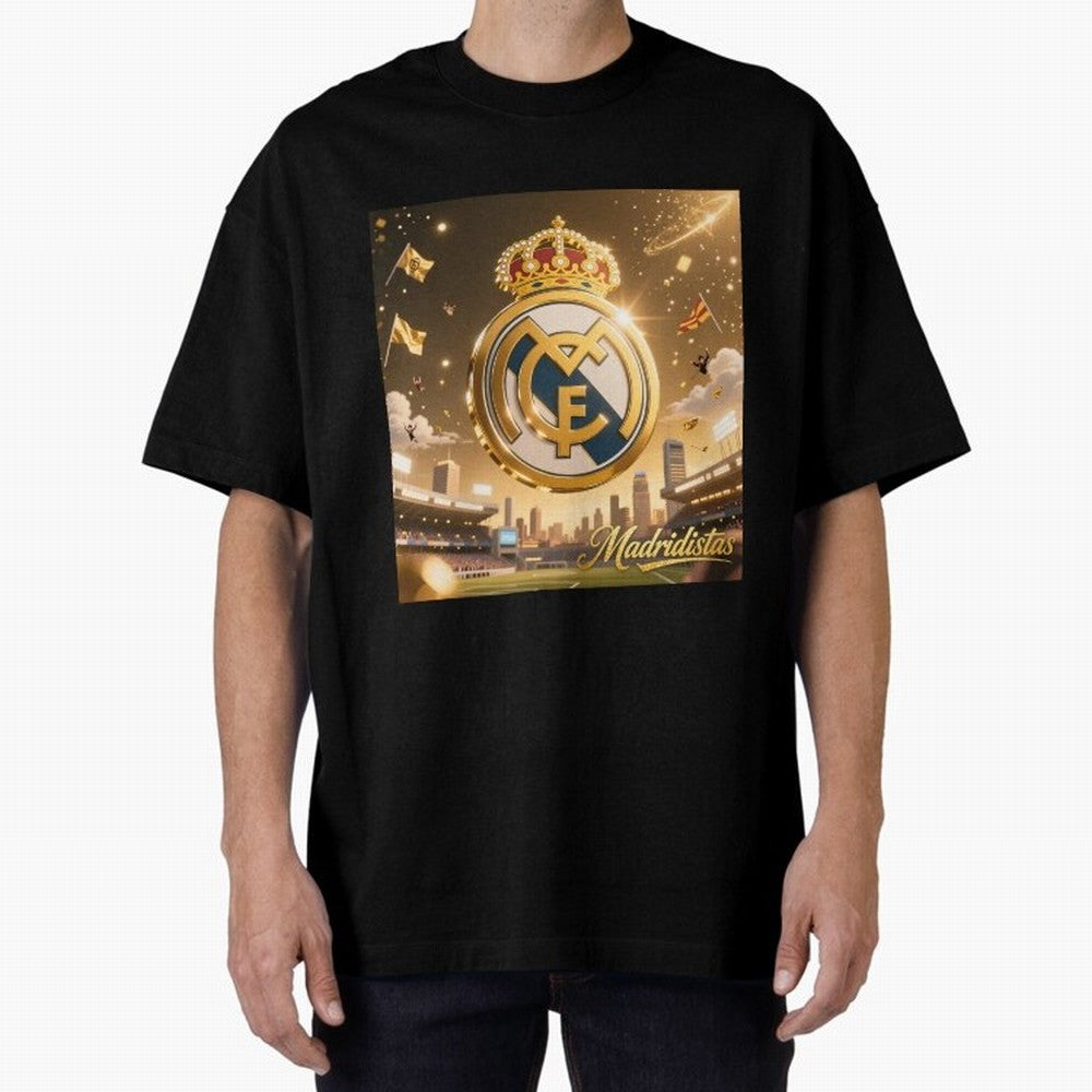 Madridistas Oversized T-Shirt Show Support during FIFA World Cup 2026 USA Canada Mexico Built around Cristiano Ronaldo, Haaland and CR7, England and Germany Energy, Football Passion, Legendary Performances, Festival Vibes and Supporter Community;