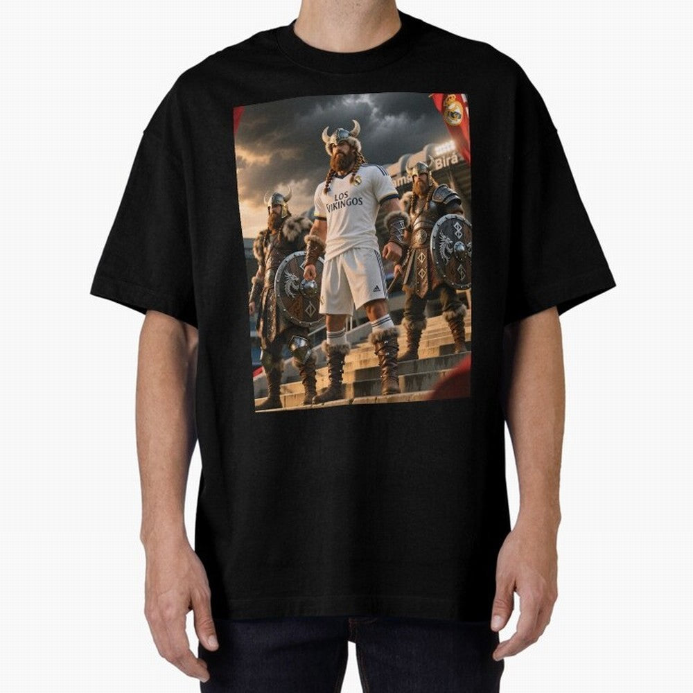 Los Vikingos del Bernab¨¦u Oversized T-Shirt Celebrate Every Goal in the FIFA World Cup 2026 Group Stage Journey through Neymar, Haaland and Cristiano Ronaldo Highlights, France and Portugal Pride, Football History, Final Match Energy, Crowd Noise
