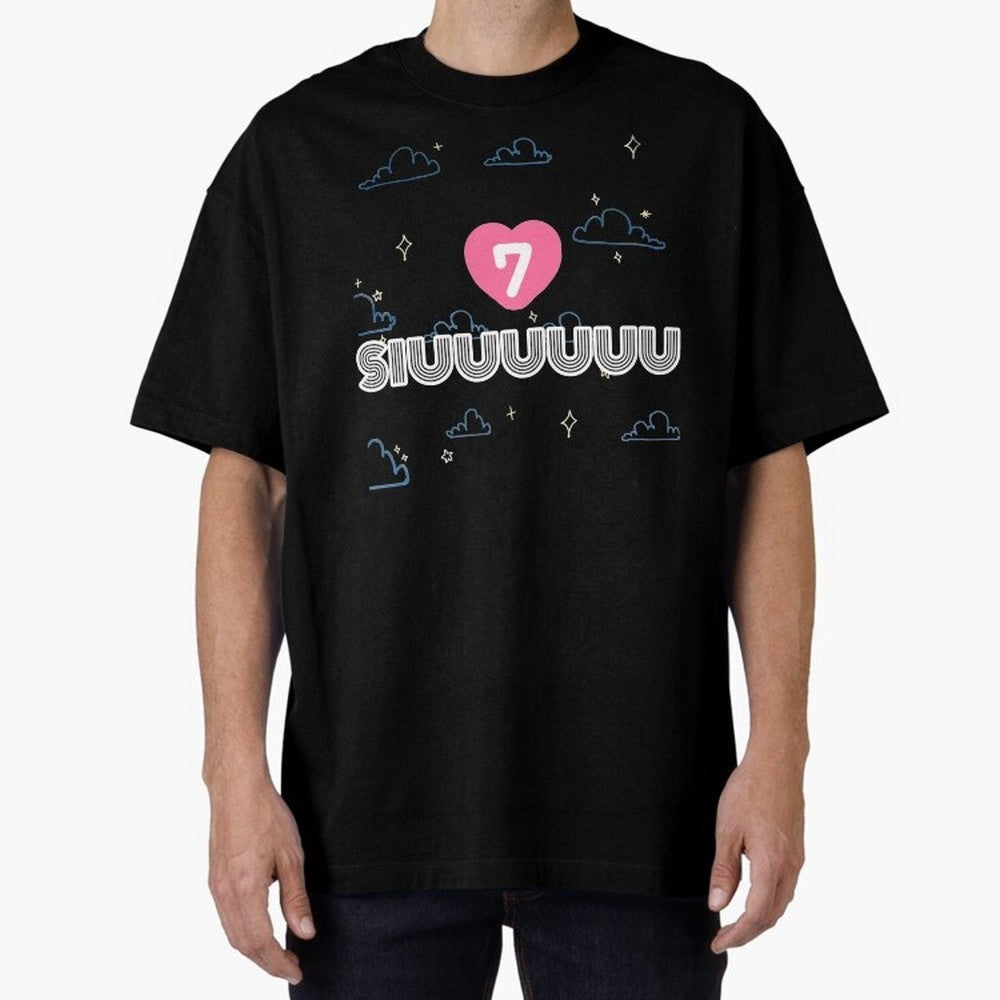 Siiiuuu 7 CR7 goal Oversized T-Shirt Remember Iconic Moments from FIFA World Cup 2026 Connected to Neymar, Brazil Energy, Football History, Final Match Energy, Crowd Noise and Once in a Lifetime Moments; Great for Watch Parties, Sports Bars, Family