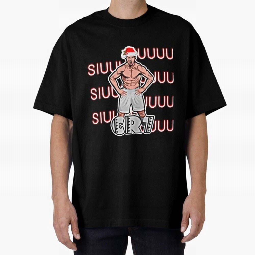 Siuuu cr7 christmas Oversized T-Shirt Follow Every Goal of the FIFA World Cup 2026 Group Stage Journey through Messi, CR7 and Mbappe Highlights, Argentina Pride, Game Day Rituals, Football Legends, Country Pride and the Road to the Final; Ideal for
