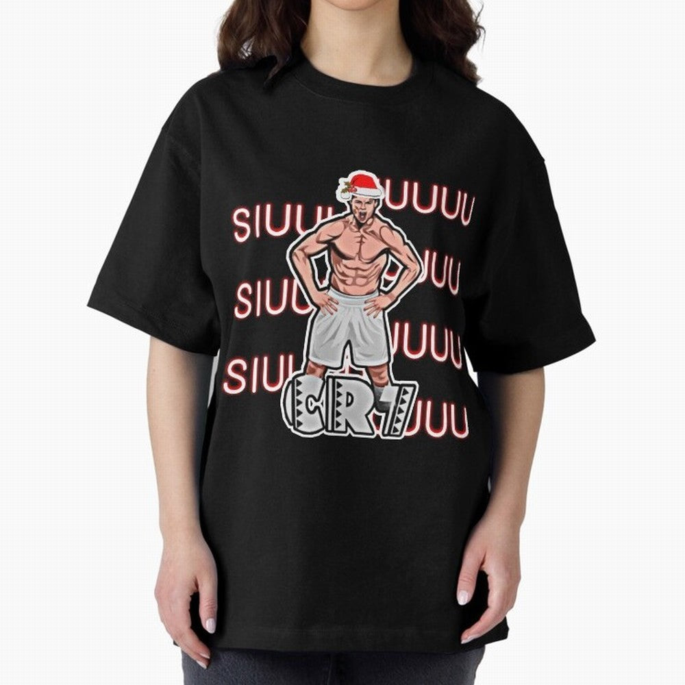 Siuuu cr7 christmas Oversized T-Shirt Follow Every Goal of the FIFA World Cup 2026 Group Stage Journey through Messi, CR7 and Mbappe Highlights, Argentina Pride, Game Day Rituals, Football Legends, Country Pride and the Road to the Final; Ideal for