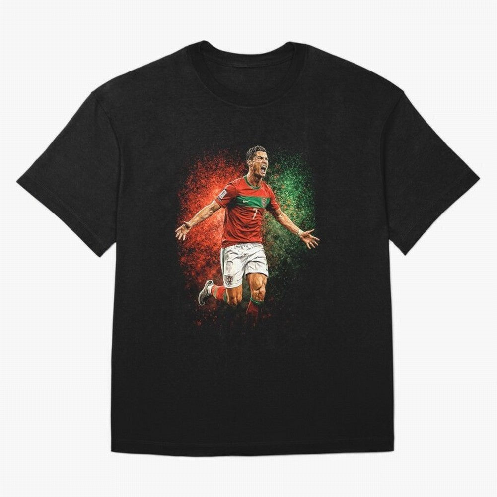 Cristiano Ronaldo Football Legend Oversized T-Shirt Refresh FIFA World Cup 2026 Filled with Mbappe and Neymar, England, France and Netherlands Energy, Stadium Memories, Football Loyalty, International Chants and Championship Tradition; Ideal for