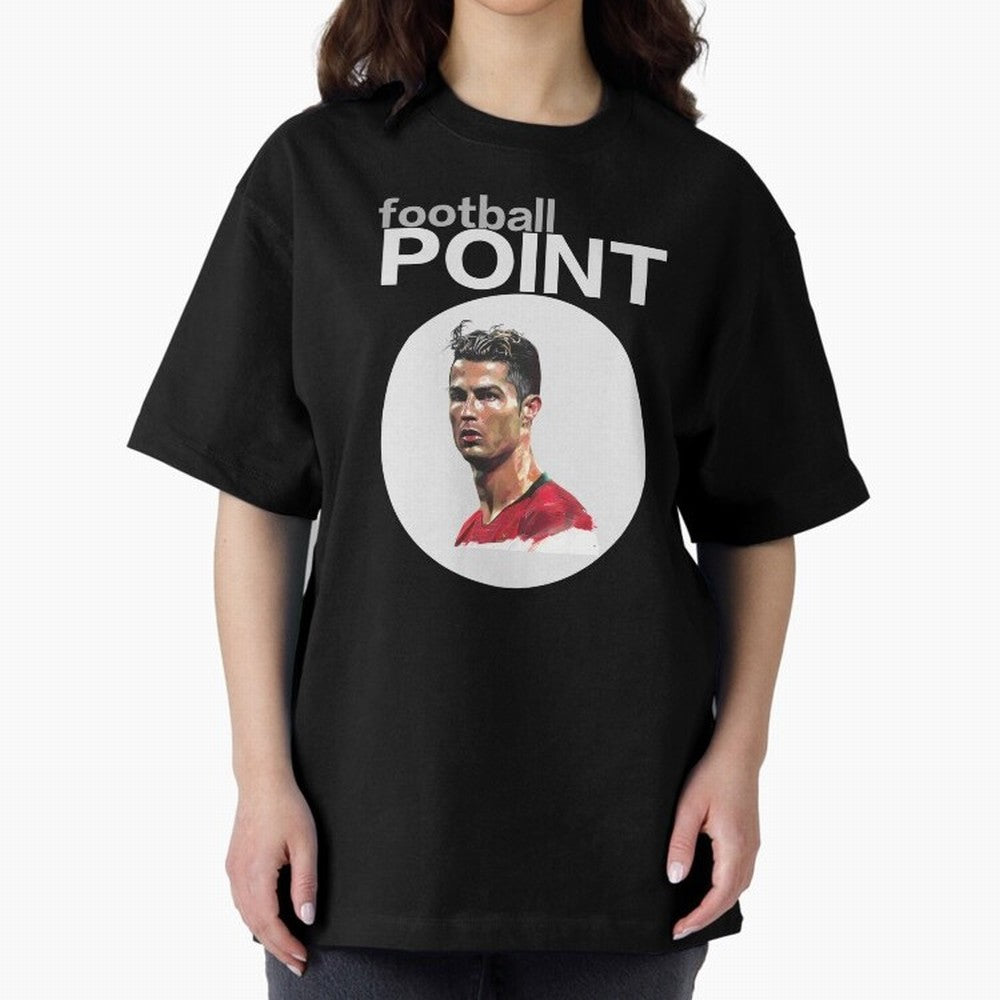 football POINT Oversized T-Shirt Enjoy the Biggest Football Party of FIFA World Cup 2026 Highlighting Mbappe, Brazil Energy, Goal Celebration Energy, Supporter Heritage, Football Icons and Worldwide Tournament Joy; Ideal for Football Dads, Football
