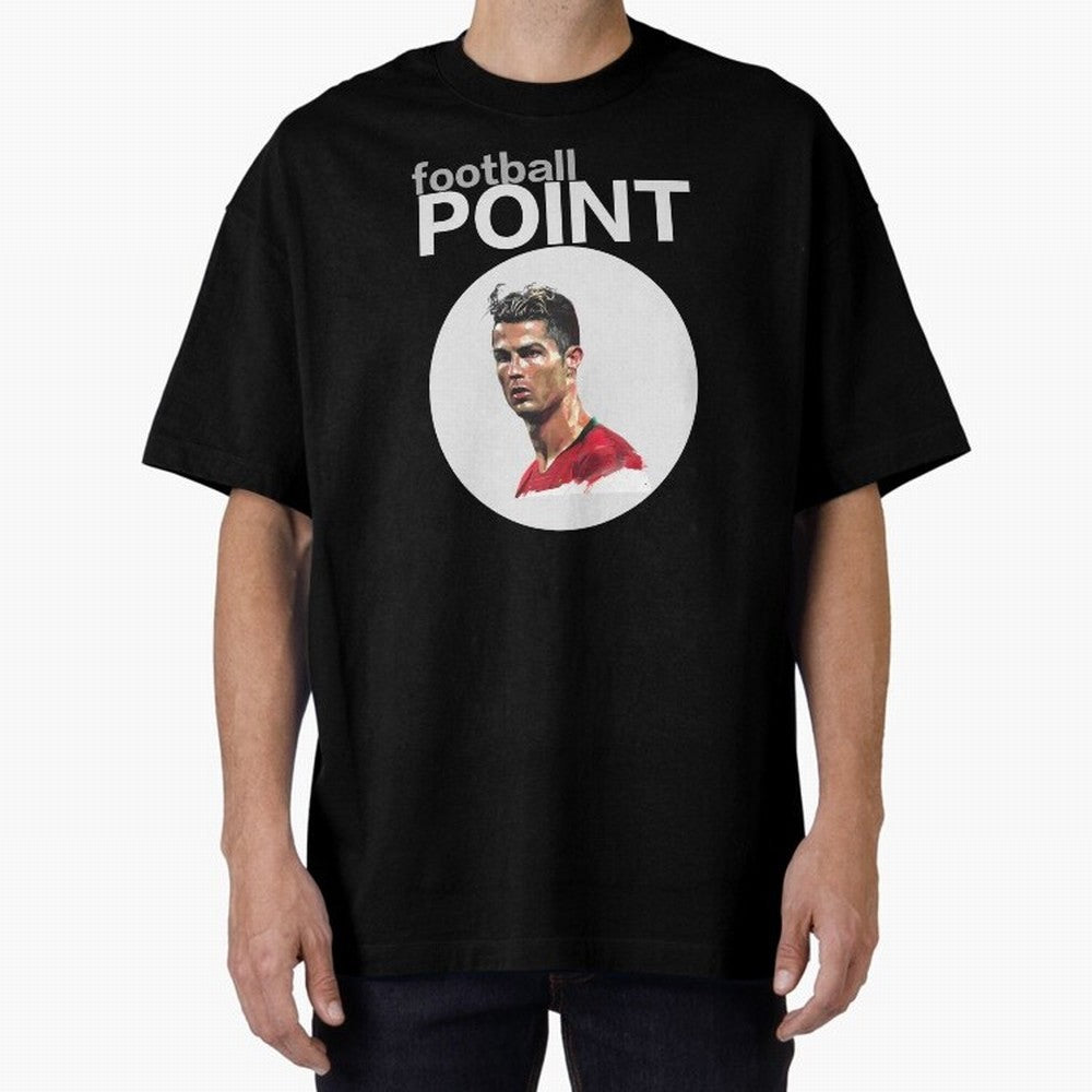 football POINT Oversized T-Shirt Enjoy the Biggest Football Party of FIFA World Cup 2026 Highlighting Mbappe, Brazil Energy, Goal Celebration Energy, Supporter Heritage, Football Icons and Worldwide Tournament Joy; Ideal for Football Dads, Football