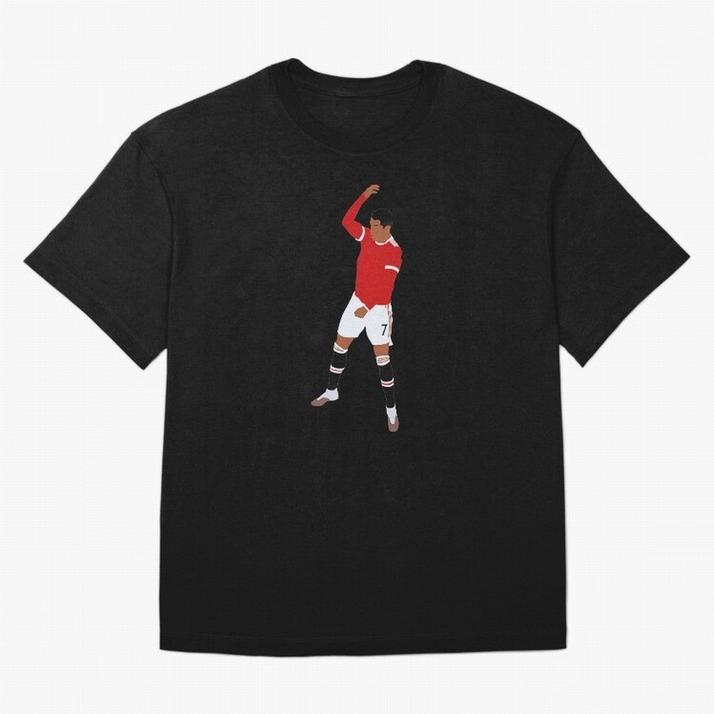 Cristiano Ronaldo Oversized T-Shirt Cheer for FIFA World Cup 2026 Group Stage Featuring Haaland and Mbappe, Spain Energy, Global Supporter Spirit, Legendary Goals, National Colors and Tournament Celebration; Great for Supporters Who Love Legendary